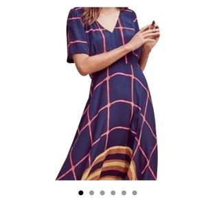 Anthropologie scalloped bottom dress  petite